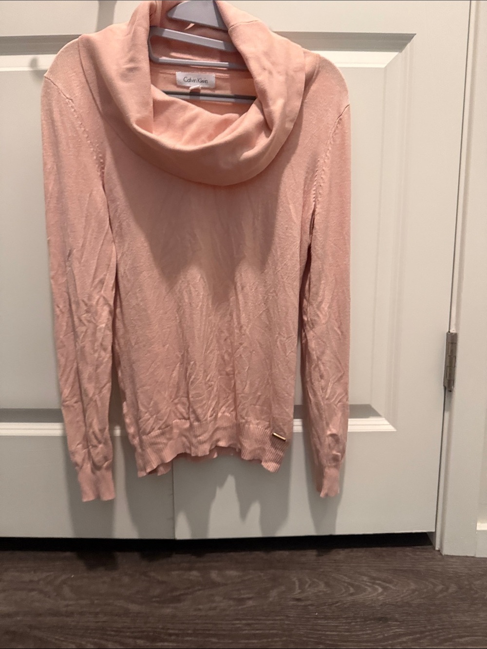Calvin Klein Blush Pink Cowl Neck Sweater